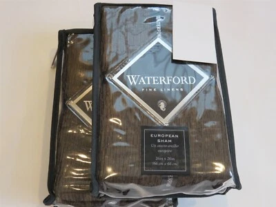 2 Waterford Glenmore Mocha euro shams - Image 1 of 4