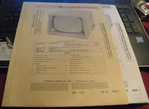 HALLICRAFTERS TELEVISION RECEIVER - 7 MODELS (SAMS PHOTOFACT 325-7) - Picture 1 of 1