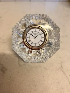 Waterford Lismore Kristall Briefbeschwerer Uhr - Bild 1 von 10