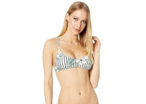 Volcom 266966 Women's So Tropical Scoop Bikini Top Swimwear Size Medium - Picture 1 of 3