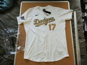 Shohei Ohtani Los Angeles Dodgers Nike 2025 Gold Collection Elite Jersey 56 NWT - Picture 1 of 20