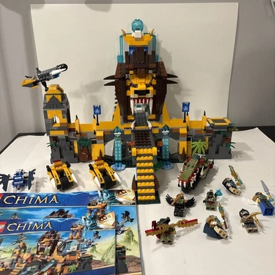 LEGO LEGENDS OF CHIMA: Lion Chi Temple (70010) 100% Complete w/Instr. | No Box - Image 1 of 4