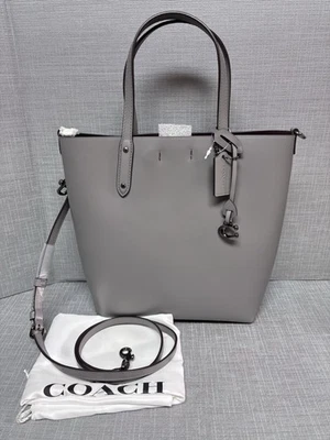 COACH Central Shopper Tote Crossbody HEATHER GREY Gunmetal 78217 NWT - Image 1 of 4
