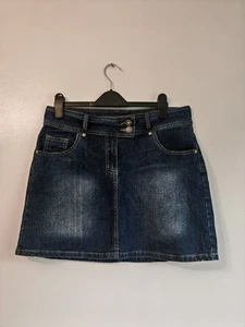 Miss Fiori Y2K Damenjeansrock blau Größe 12-32" Taillentaschen - Bild 1 von 6
