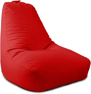 Großer wasserdichter Sitzsack Stuhl Indoor Outdoor Liege Sitz Rot - Bild 1 von 4