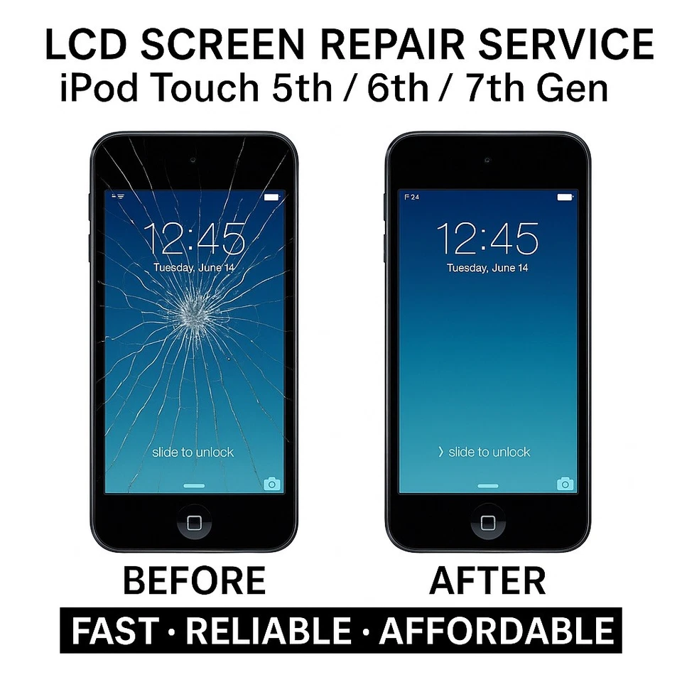 Servizio riparazione digitalizzatore LCD schermo 5a e 6a generazione originale Apple Ipod Touch - Immagine 1 di 1
