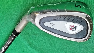 NEW in Plastic Wilson Staff Ci6 55* Sand Wedge LEFT Hand UST NanoTech graphite - Image 1 of 4