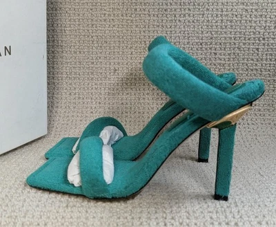 Хорошие американские туфли женщин размер 7 махровый высокий каблук сандалии сделано в Испании новый - Изображение 1 из 4