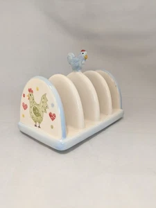 Price & Kensington Keramik Toastständer handbemalt Hühnermuster - Bild 1 von 6