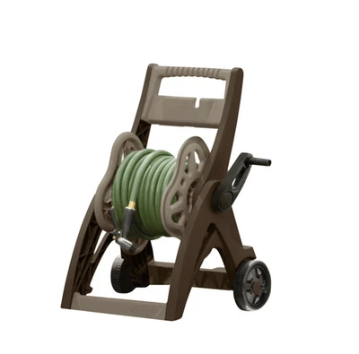 Carretel de mangueira de água para jardim 175 pés plantio de quintal resistente ao ar livre com armazenamento - Imagem 1 de 4