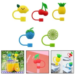 Straw Lid Straw Cover Household Products Reusable Accessory Covers Cap - Photo 1/5
