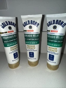 Gold Bond Ultimate Multi-Symptom Psoriasis Relief Cream 4 Oz (Pack Of 3 Tubes) - Picture 1 of 2
