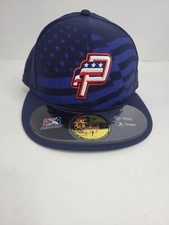 New Era 59fifty Potomac Nationals Mens Navy Polyester Baseball Cap Size 7/55.8cm
