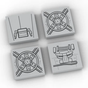 Kit de actualización (piezas impresas) para LEGO® Star Wars 8017 Darth Vader's TIE Fighter - Imagen 1 de 3