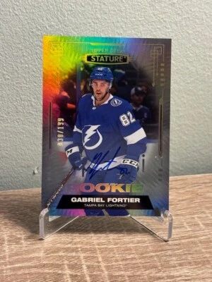 2021-22 Upper Deck Stature Rookie Auto Gabriel Fortier /199 RC TB Lightning - Image 1 of 2