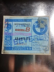 Inter Beveren Coppa Delle Coppe 78 79 Biglietto Invito - Foto 1 di 2