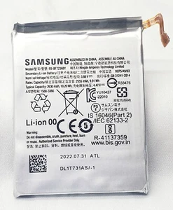 Samsung Galaxy Z Flip4  F721U OEM Original EB-BF723ABY Battery 2630 mAh - Picture 1 of 3