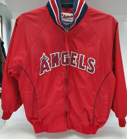 Majestic MLB Anaheim Angels Authentic Jacket Sz M Unisex Youth Cover