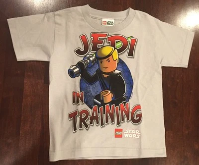 Lego Star Wars Jedi in training tshirt size 4 years (S) boys grey - Image 1 of 4