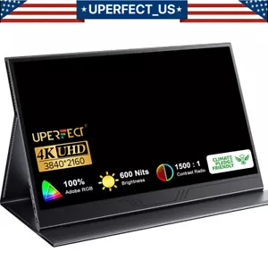 15.6" 4K Screen Portable Monitor Screen 3840*2160 HDR LCD Display VESA Mountable - Picture 1 of 21