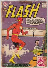 FLASH #108, DC COMICS 1959, FA/GD CONDITION, GRODD TRILOGY ENDS