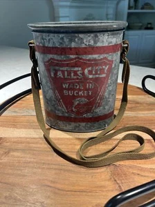 Vintage Falls City Wade im Eimer mit Riemen Angelgerät - Bild 1 von 12