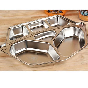 Stainless Steel KIDS Food Snack Tray Robot Shaped Hygienic Safe Children Dish - Picture 1 of 6