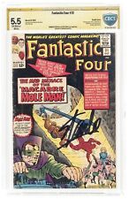 FANTASTIC FOUR #31 CBCS 5.5 SIGNED BY STAN LEE RARE DOUBLE COVER NOT CGC 1964