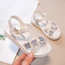 Children Shoes Summer Flower Sandals Fashion Little Girls Soft Sole Princess