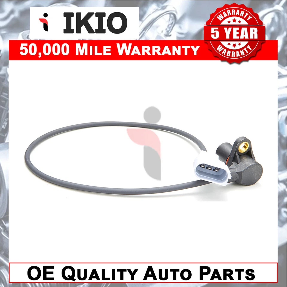 Ikio FITS AUDI A3 A4 A6 A8 ALLROAD TT 1.8 2.8 2.7 T 3.0 S4 CRANKSHAFT SENSOR SJC - Image 1 of 1