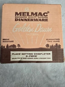 Melmac Golden Dawn piatto da dessert, insalata, zuppa - ciotola per cereali nuovo con scatola nos - Foto 1 di 6