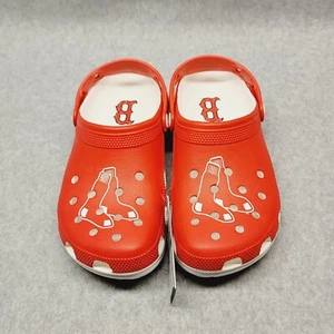 Crocs MLB Boston Red Sox Classic Clog Red/ White Logo Unisex Sizes M8/W10 M7/W9 - Foto 1 di 9
