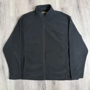 Bass Pro Shops Full-Zip Fleece Jacket Men's 2XL Black Outdoor Winter Wear - Picture 1 of 6