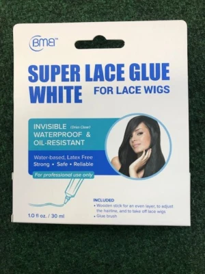 Pegamento BMB Super Lace para pelucas de encaje ¡BLANCO!!! 1 OZ Foto 1 de 3