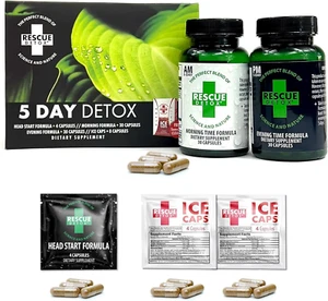Rescue Detox Kit Detox Permanente 5 Giorni - Capsule 72Ct | Corpo Completo - Foto 1 di 12