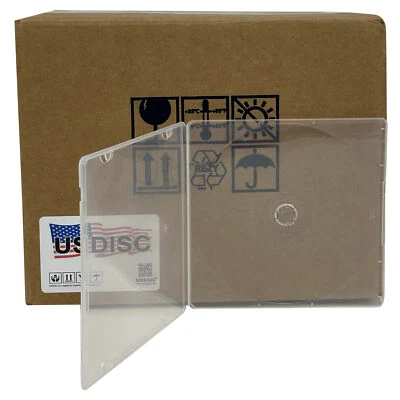 USDISC PP Poly Cases 5mm Plastic Wrap, Single 1 Disc (Clear) Lot - Image 1 of 2