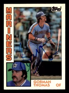 1984 Topps Traded Baseball #119T Gorman Thomas Signed Auto Autograph (no COA) - Picture 1 of 2