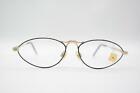 Vintage See You 5303 Blau Gold Oval Brille Brillengestell eyeglasses NOS