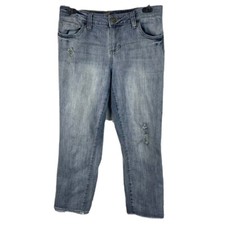 Kut From The Kloth Womens Size 6 x 25” Bardot Crop Skinny Boyfriend Denim Jeans