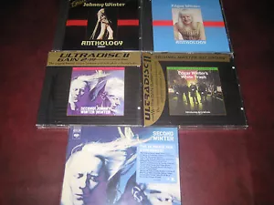JOHNNY & EDGAR WINTER VERIFIED MFSL GOLD 24 KARAT GOLD J-CARD CDS WITH BONUS SET - Picture 1 of 1