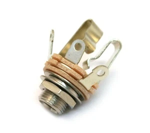 Genuine Fender 1/4" 3-Conductor STEREO Guitar Output Jack, 001-3043-049 - Picture 1 of 1