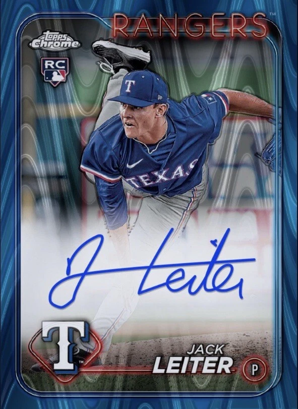 2024 Topps Chrome Update Blue Rookie RC Signature Auto JACK LEITER Digital - Image 1 of 1