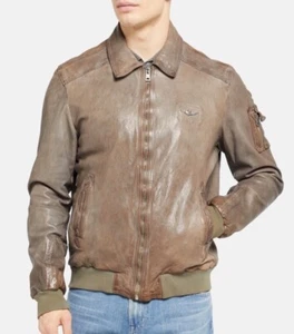Chaqueta Aeronautica Militare de Piel Borla Talla - Imagen 1 de 5