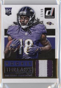 2015 Panini Donruss Threads Prime /49 Breshad Perriman #DRT-BRP Rookie RC