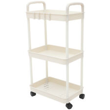 Household Bathroom Rolling Snack Cart Rolling Utility Cart for Home Room Storage