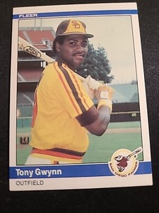 1984 Fleer Baseball #301 TONY GWYNN San Diego Padres ex or better see pictures