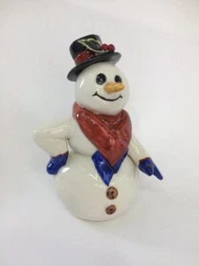 Pupazzo di neve Snowman in Porcellana di Capodimonte Porcellane Carusio - Bild 1 von 1