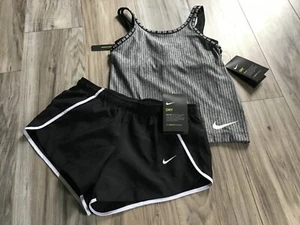 Girls Nike tank with built in bra shorts with liner size XS/S(NWT) - Picture 1 of 7