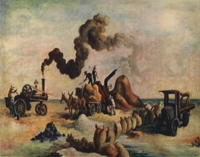 Impresión en lienzo Thomas Hart Benton Louisiana Rice Fields 16 x 20 Foto 1 de 4