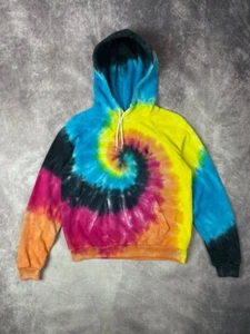 POLO RALPH LAUREN Multicolour Tie Dye Hoodie Logo Womens S Pullover - Picture 1 of 7